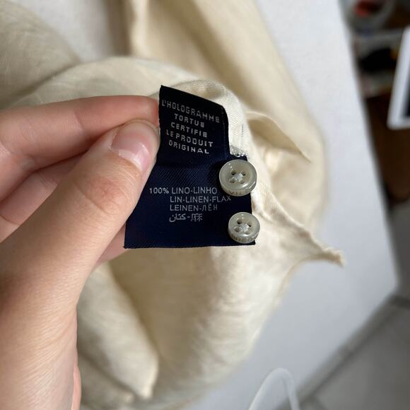 Vilebrequin Men's Beige Linen Shirt - Picture 4 of 9